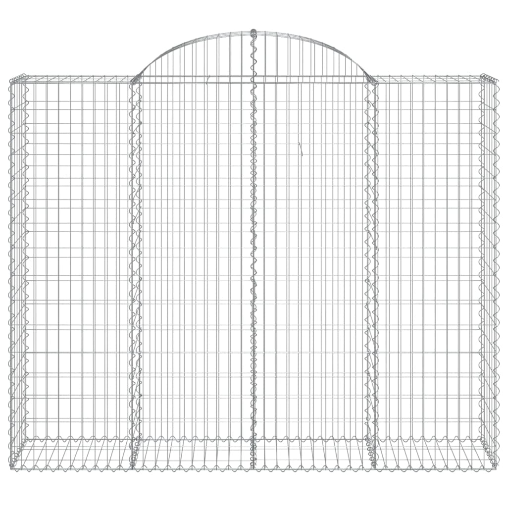 VidaXL Gabion voûté 200x50x160 180 cm fer galvanisé