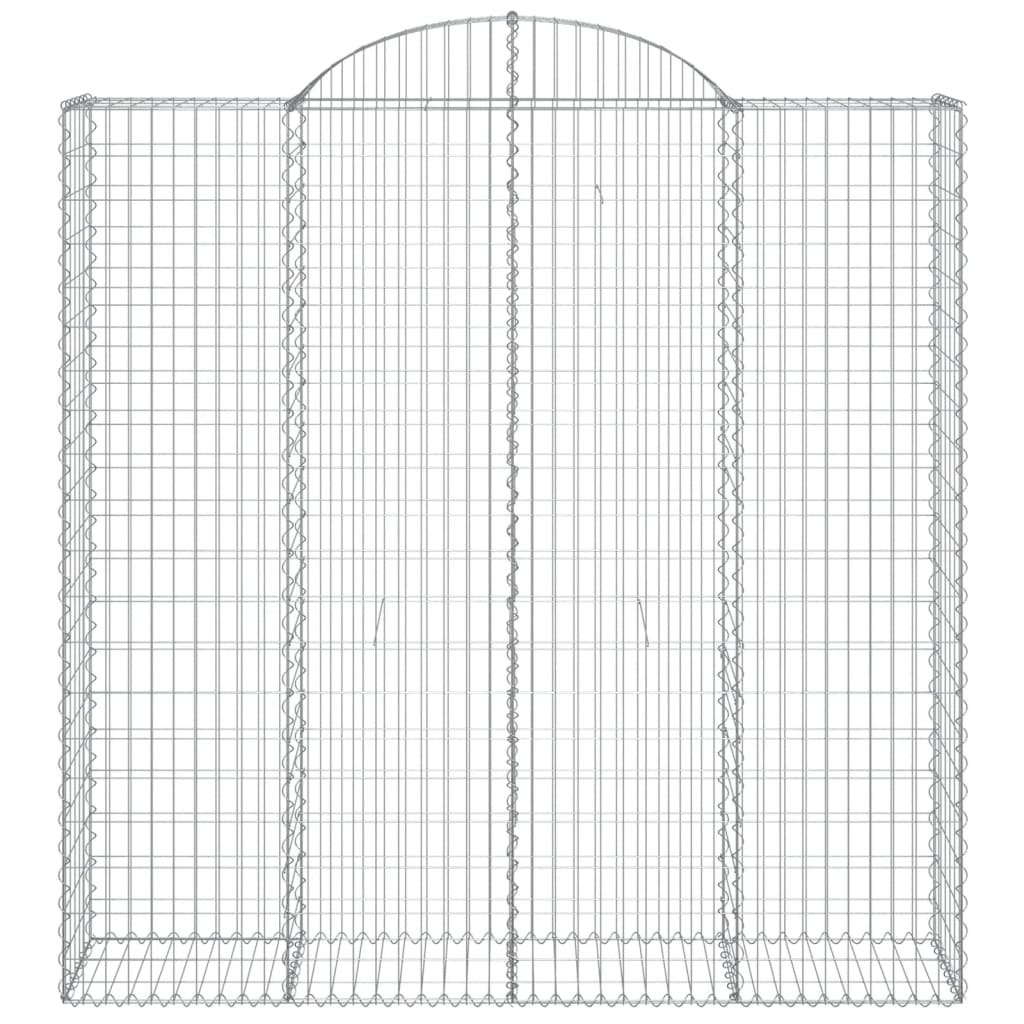 VidaXL Gabion voûté 200x50x200 220 cm fer galvanisé