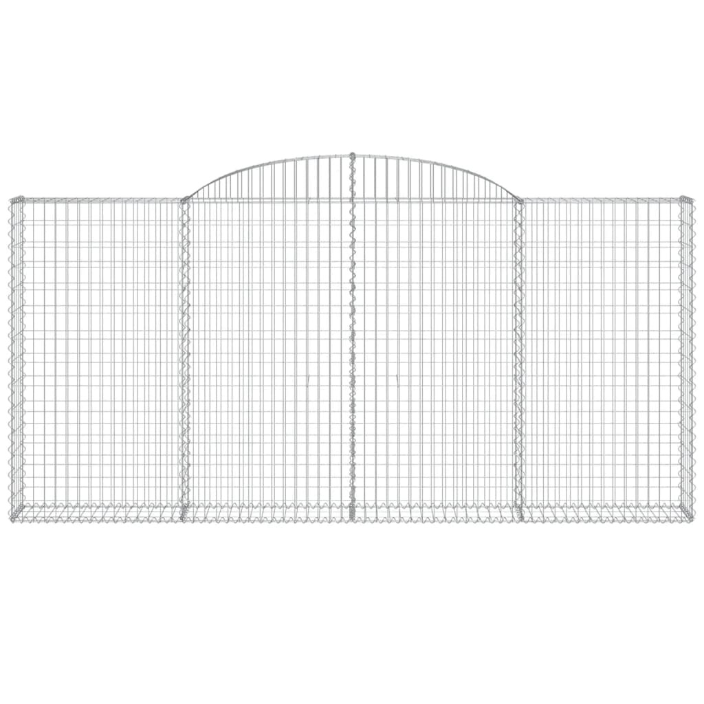 VidaXL Gabion voûté 300x30x140 160 cm fer galvanisé