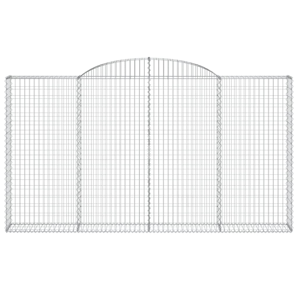VidaXL Gabion voûté 300x30x160 180 cm fer galvanisé