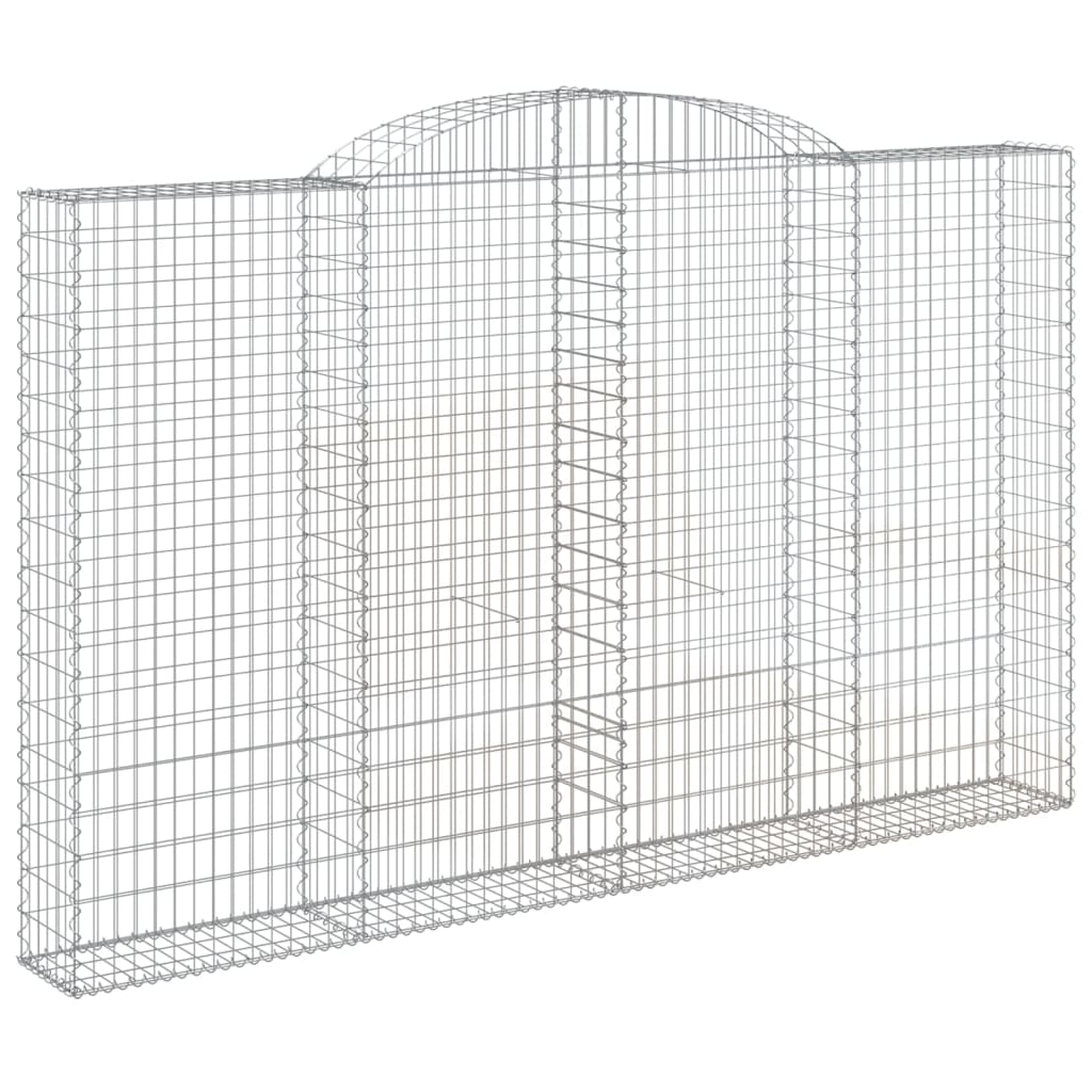 VidaXL Gabion voûté 300x30x180 200 cm fer galvanisé