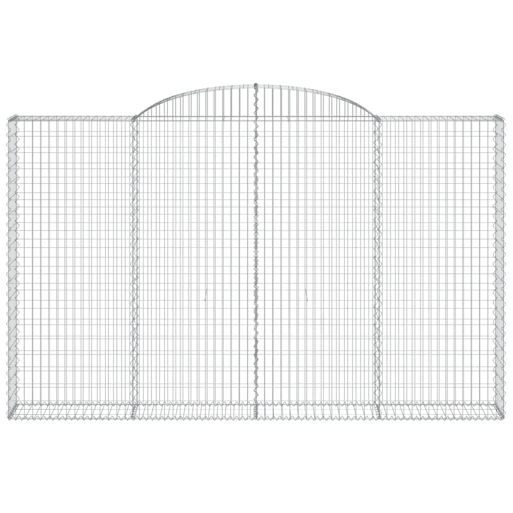 VidaXL Gabion voûté 300x30x180 200 cm fer galvanisé