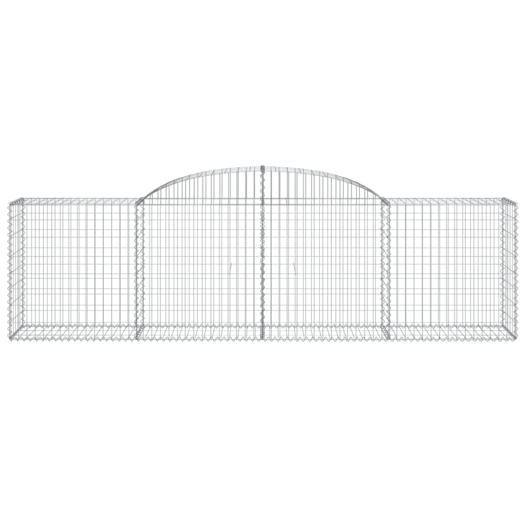 VidaXL Gabion voûté 300x50x80 100 cm fer galvanisé