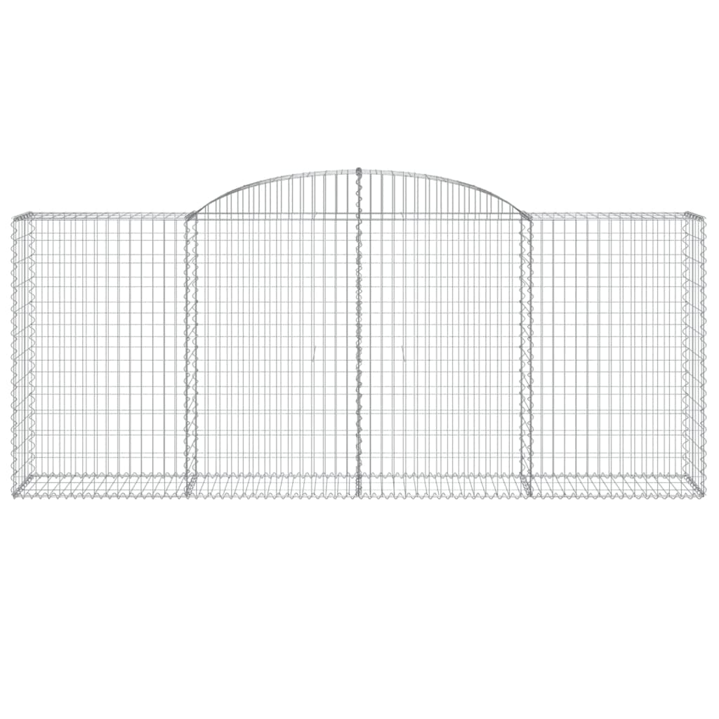 VidaXL Gabion voûté 300x50x120 140 cm fer galvanisé
