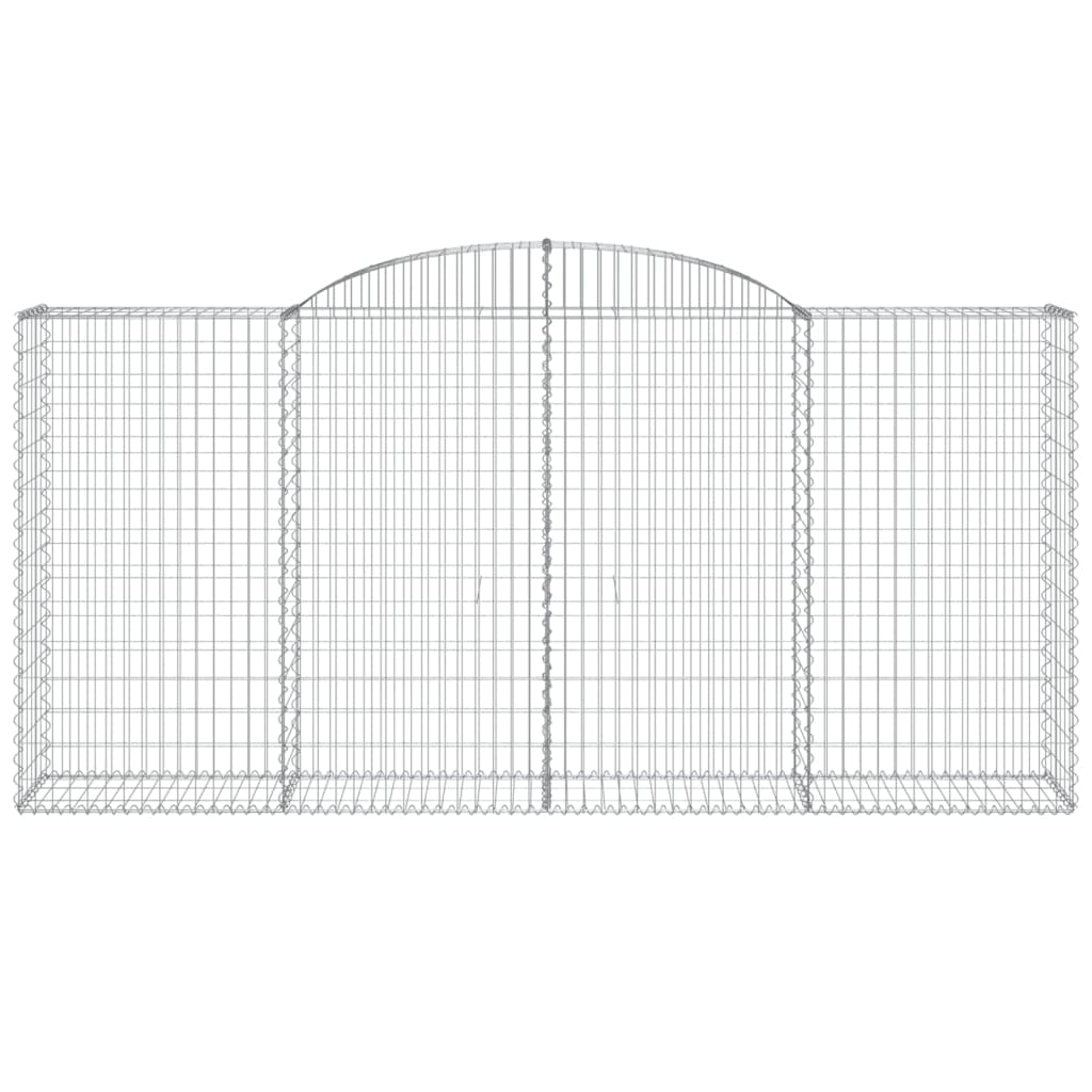 VidaXL Gabion voûté 300x50x140 160 cm fer galvanisé