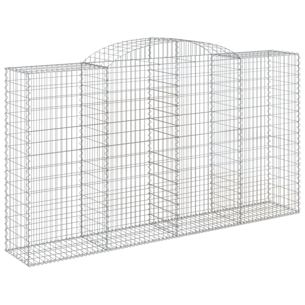 VidaXL Gabion voûté 300x50x160 180 cm fer galvanisé