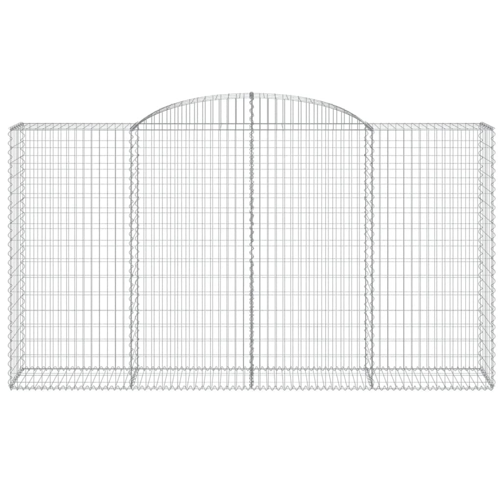 VidaXL Gabion voûté 300x50x160 180 cm fer galvanisé
