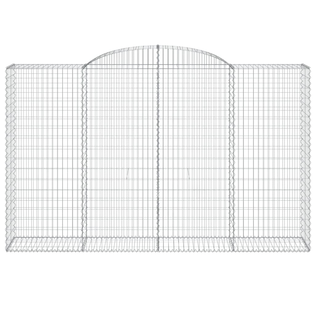 VidaXL Gabion voûté 300x50x180 200 cm fer galvanisé