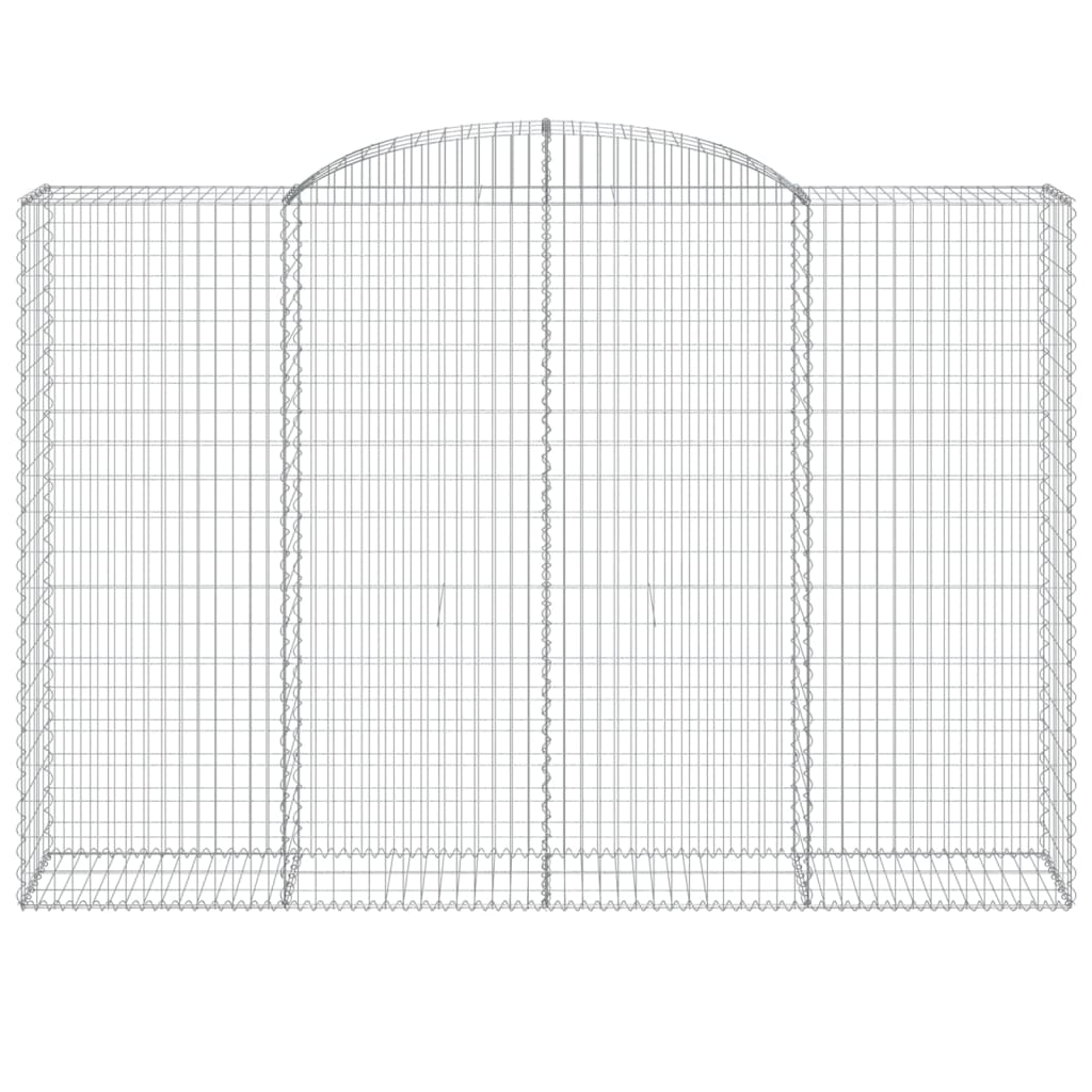 VidaXL Gabion voûté 300x50x200 220 cm fer galvanisé