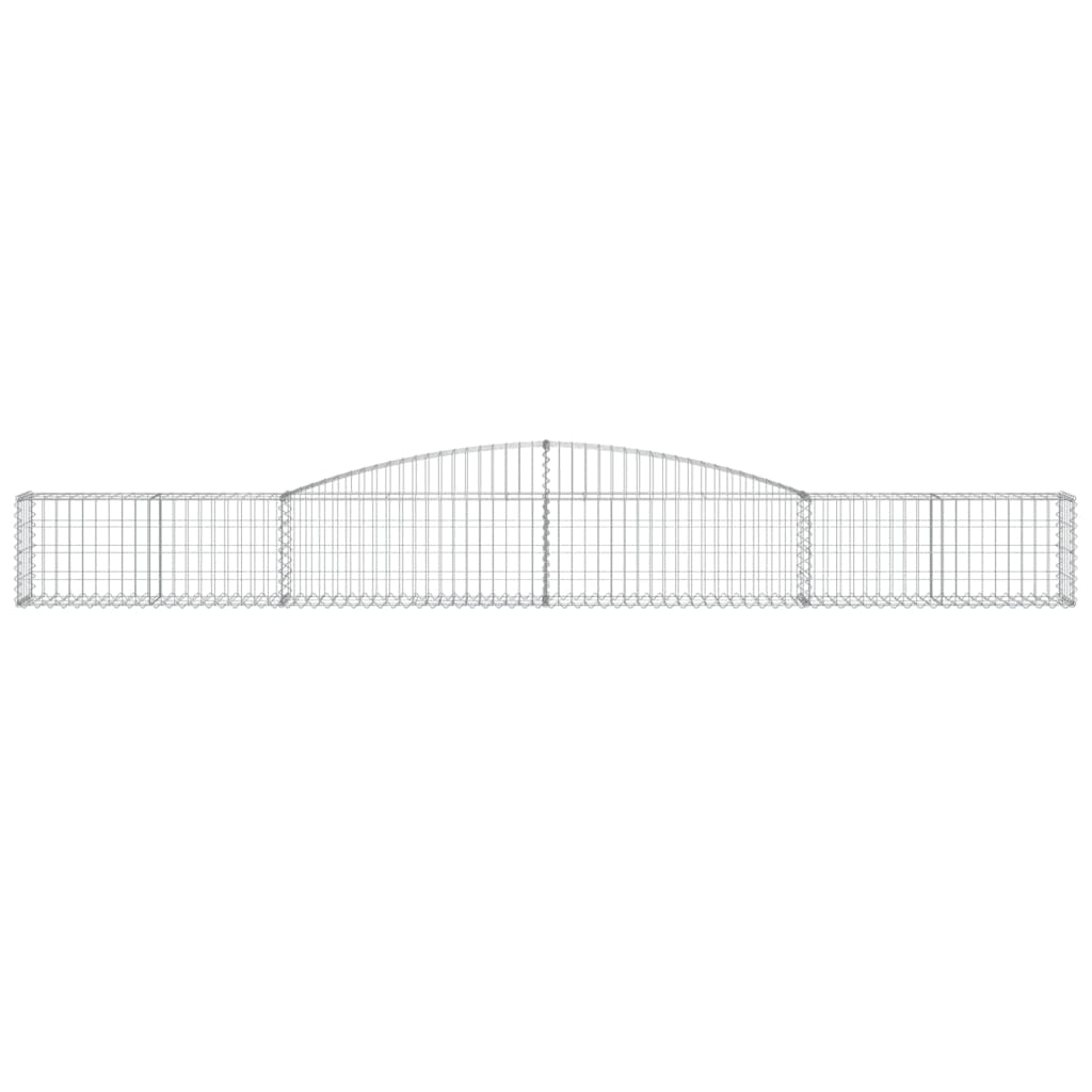 Vidaxx gabion voûté 400x30x40 60 cm en fer galvanisé