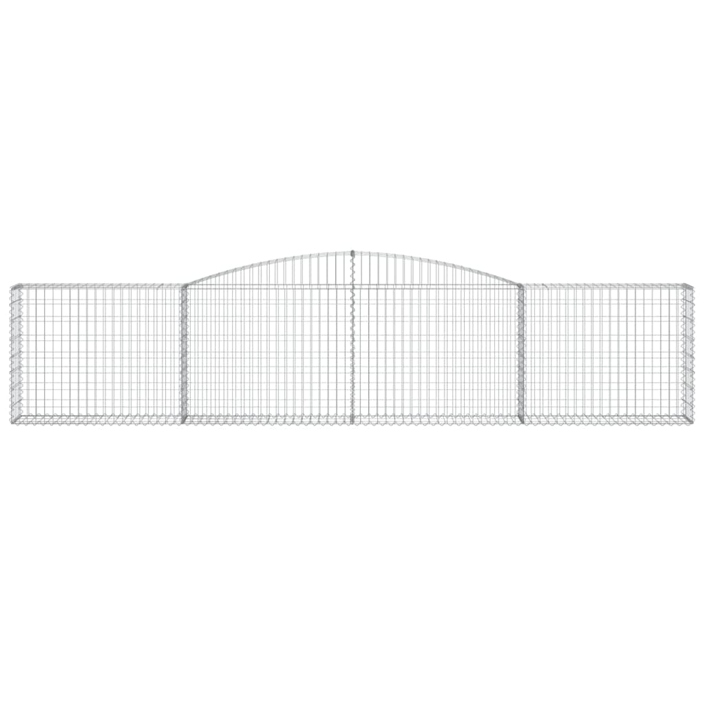 VidaXL Gabion voûté 400x30x80 100 cm fer galvanisé