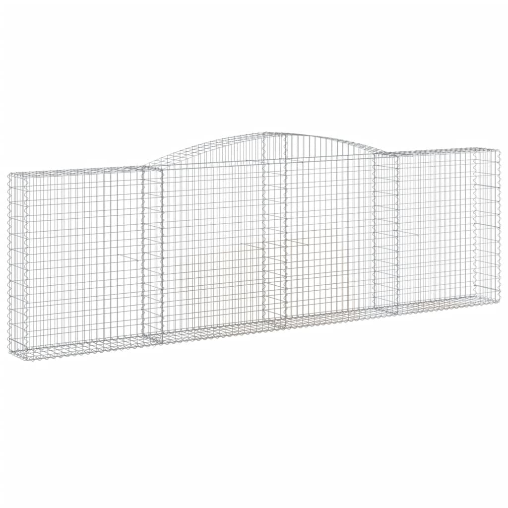 VidaXL Gabion voûté 400x30x120 140 cm fer galvanisé