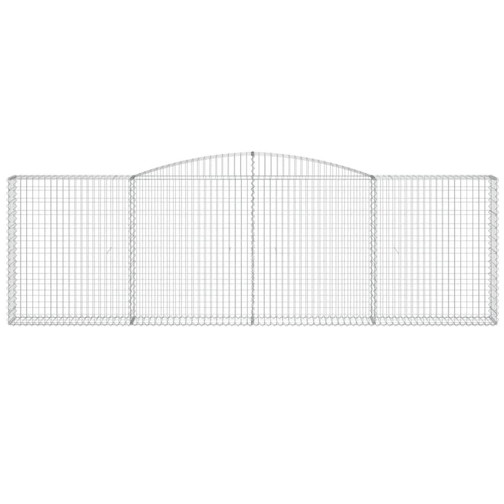 VidaXL Gabion voûté 400x30x120 140 cm fer galvanisé