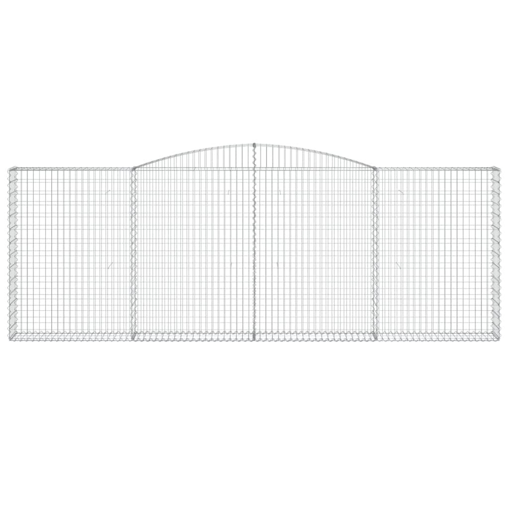 VidaXL Gabion voûté 400x30x140 160 cm fer galvanisé