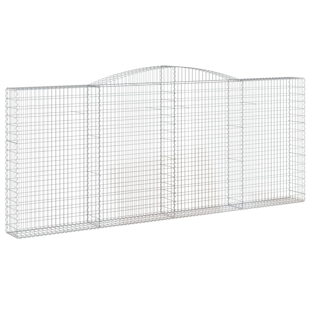 VidaXL Gabion voûté 400x30x160 180 cm fer galvanisé