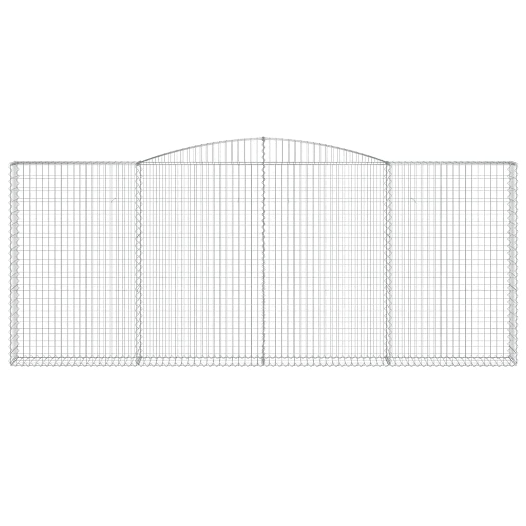 VidaXL Gabion voûté 400x30x160 180 cm fer galvanisé
