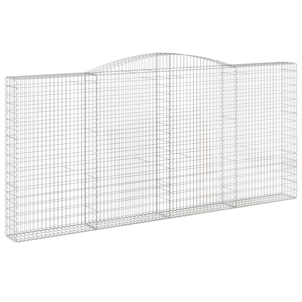 VidaXL Gabion voûté 400x30x180 200 cm fer galvanisé