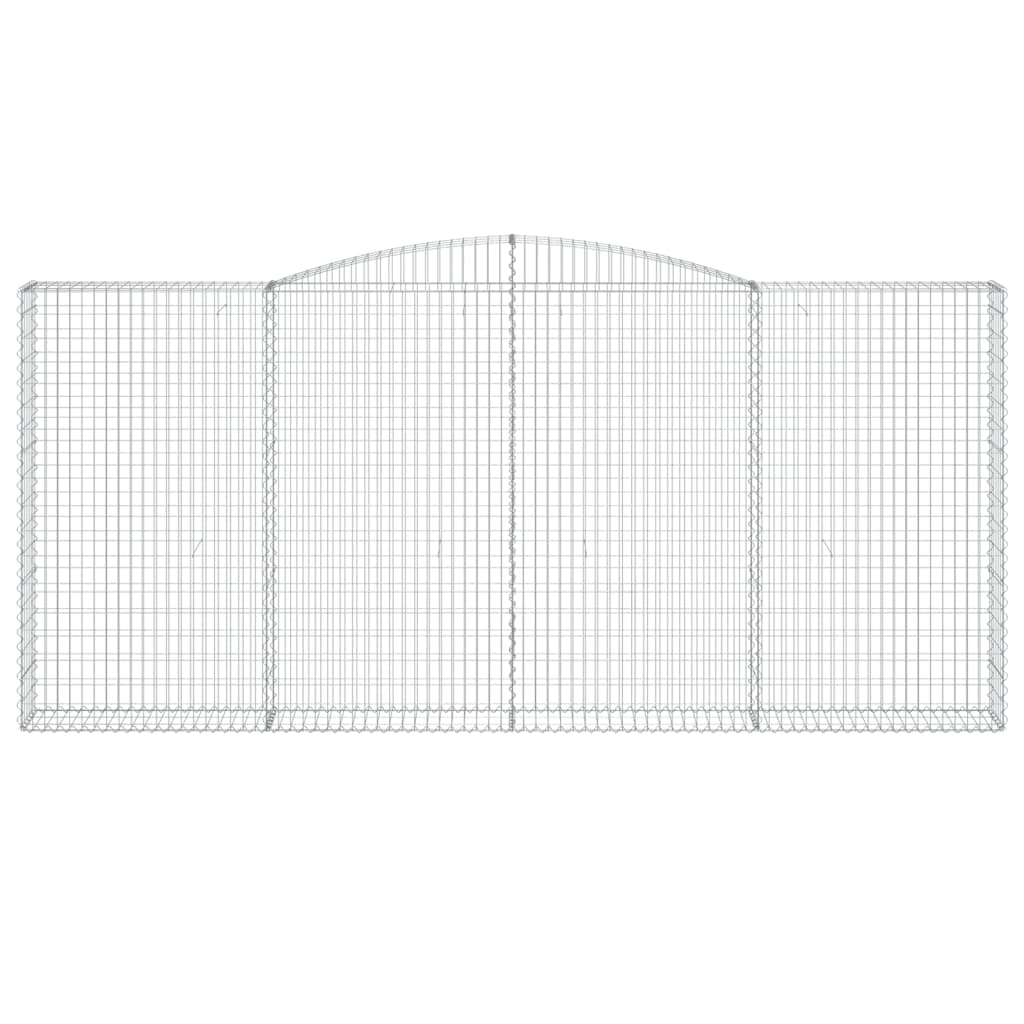 VidaXL Gabion voûté 400x30x180 200 cm fer galvanisé