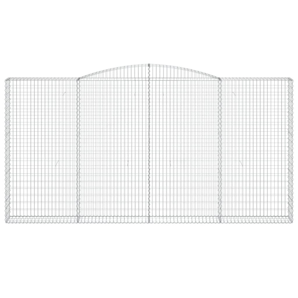 VidaXL Gabion voûté 400x30x200 220 cm fer galvanisé