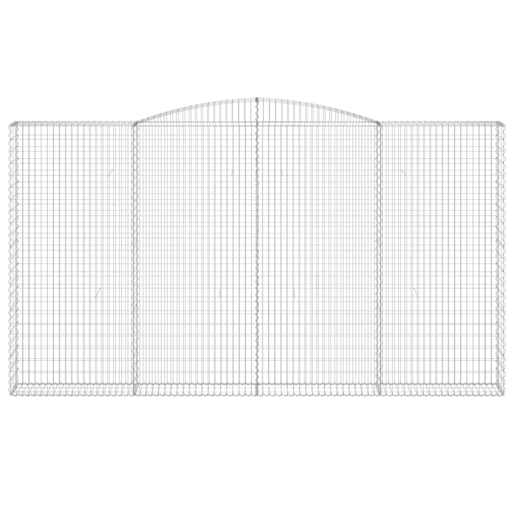 VidaXL Gabion voûté 400x30x220 240 cm fer galvanisé