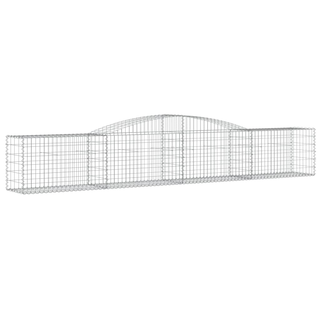 VidaXL Gabion voûté 400x50x60 80 cm fer galvanisé