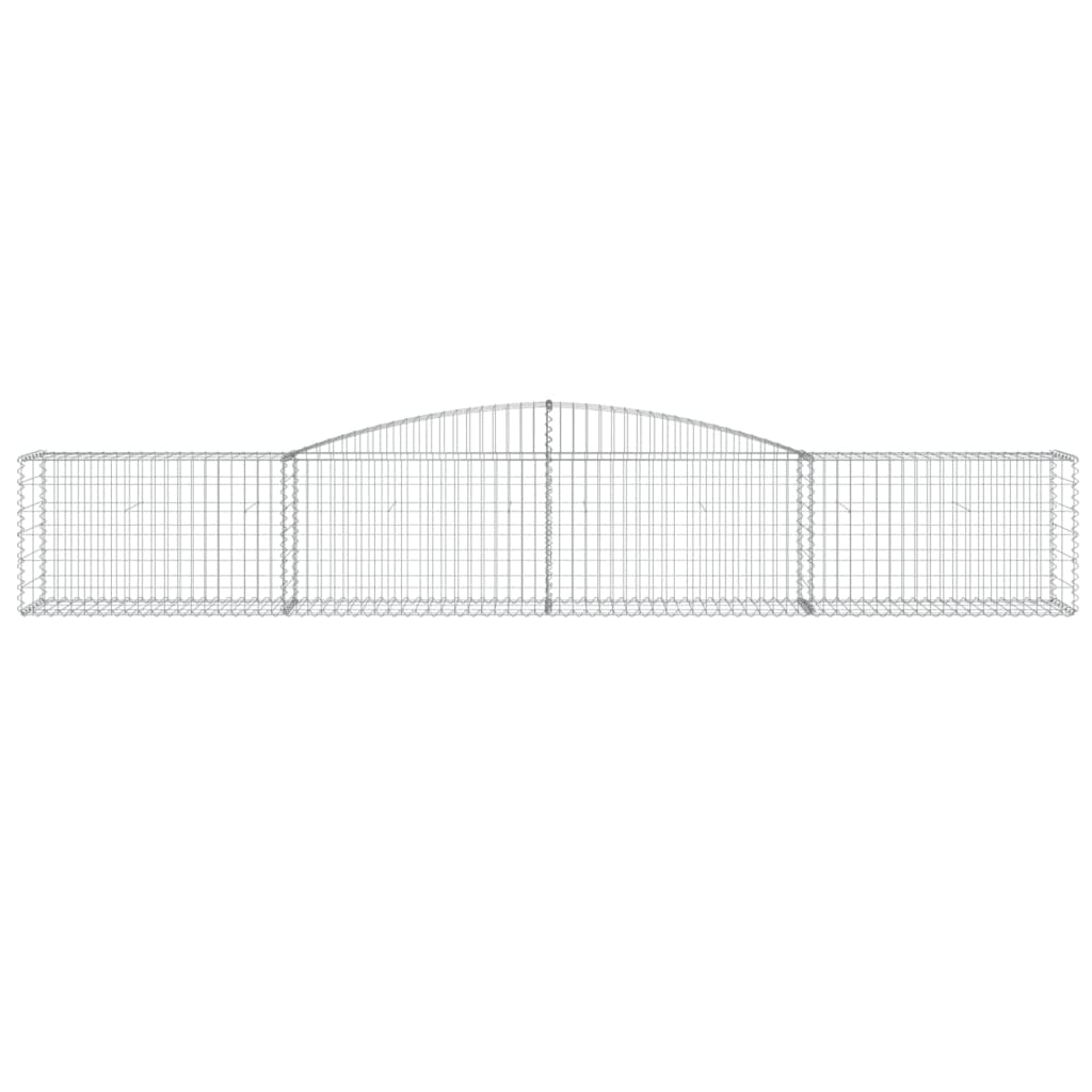 VidaXL Gabion voûté 400x50x60 80 cm fer galvanisé