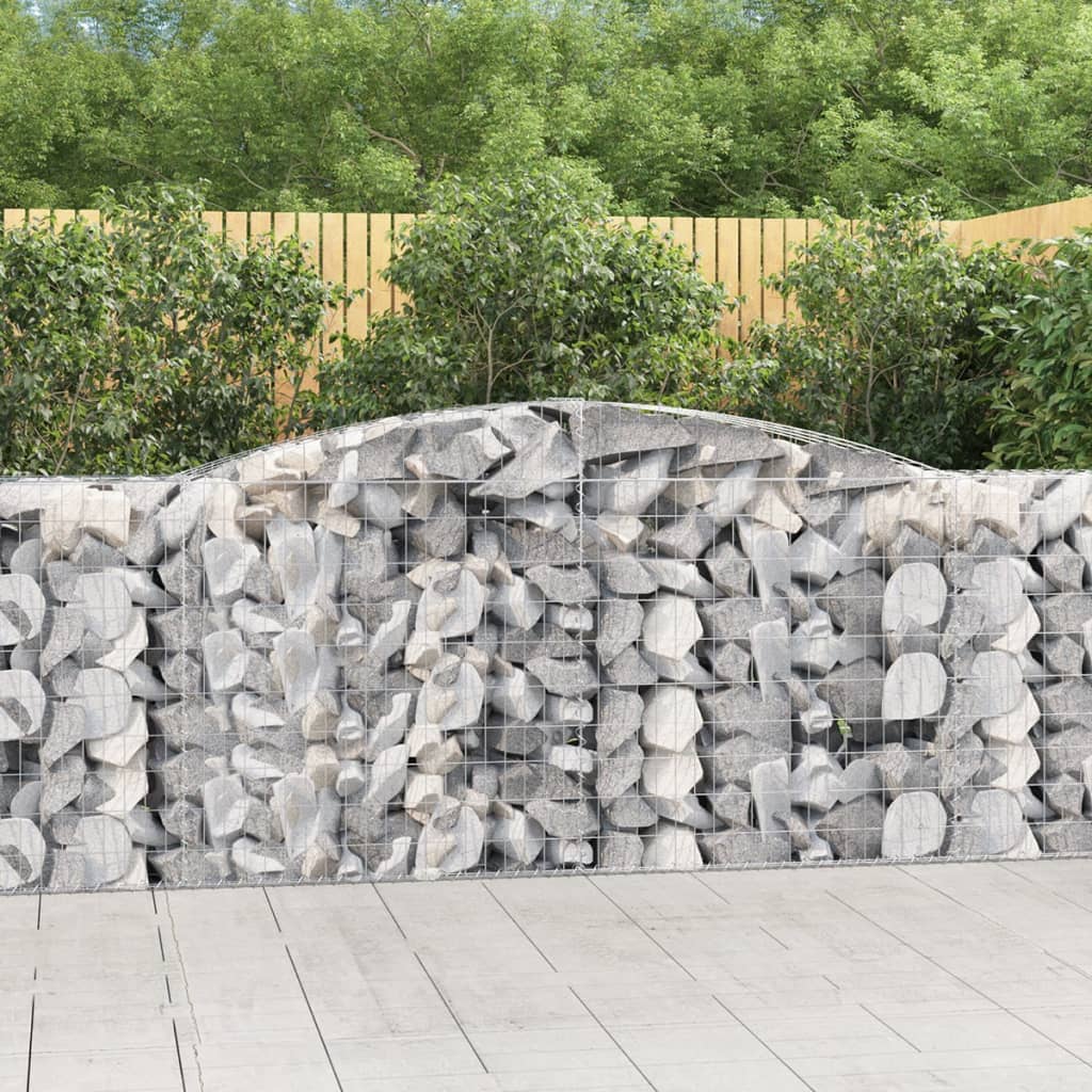 VidaXL Gabion voûté 400x50x100 120 cm fer galvanisé