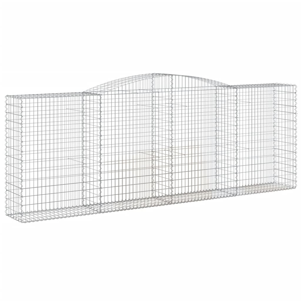 VidaXL Gabion voûté 400x50x140 160 cm fer galvanisé