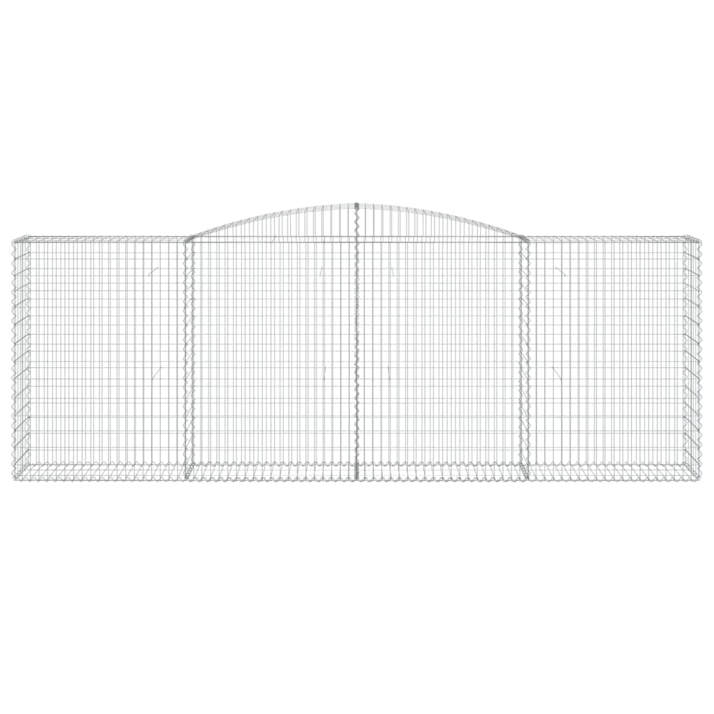 VidaXL Gabion voûté 400x50x140 160 cm fer galvanisé