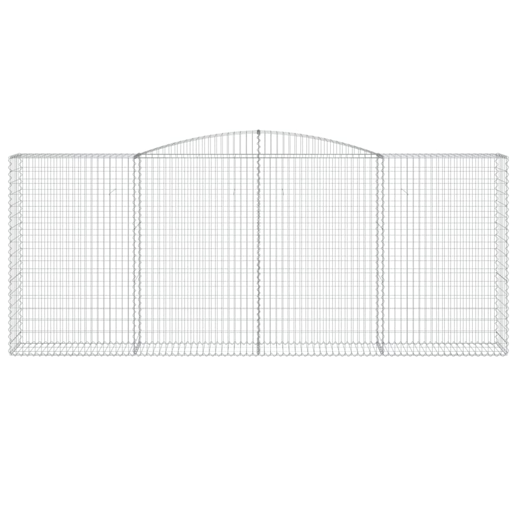 VidaXL Gabion voûté 400x50x160 180 cm fer galvanisé