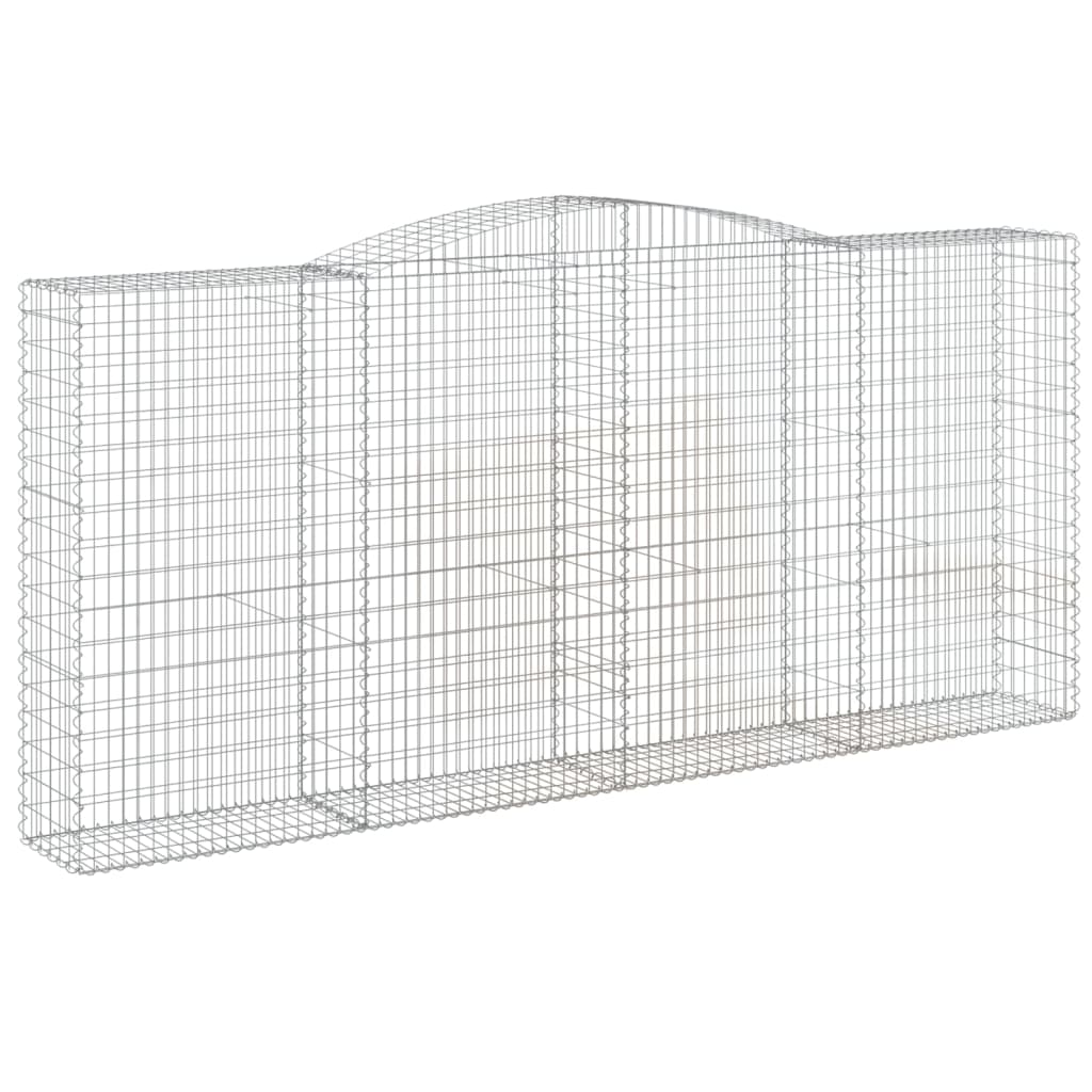 VidaXL Gabion voûté 400x50x180 200 cm fer galvanisé