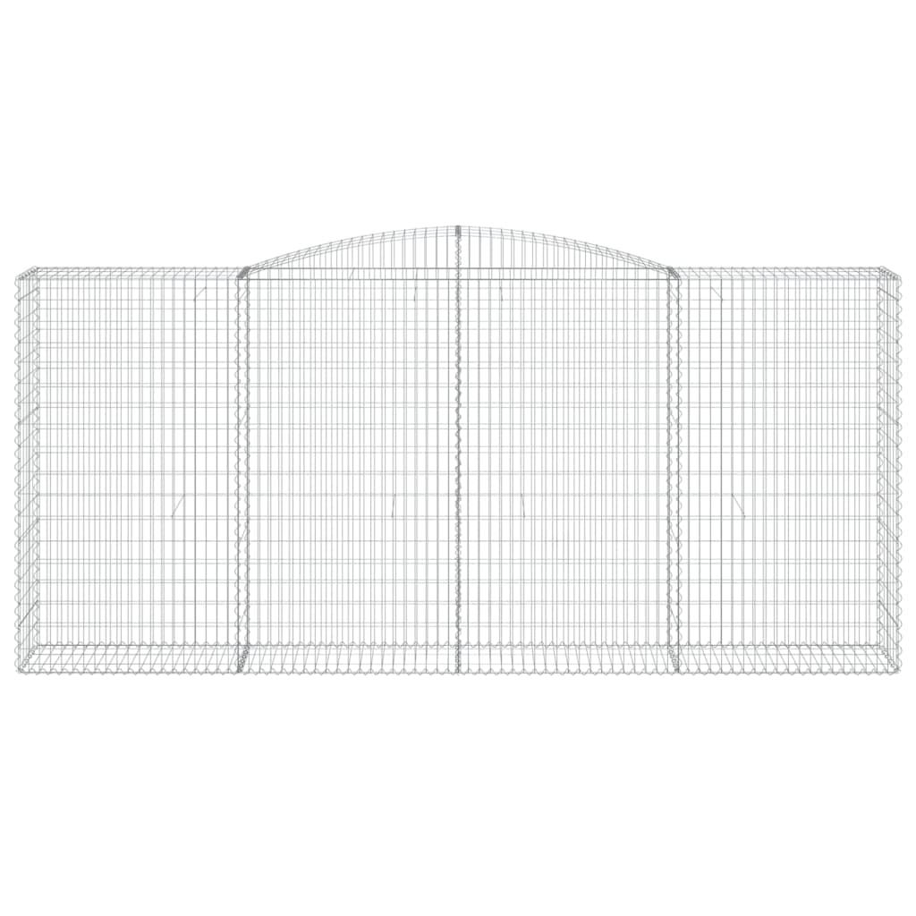 VidaXL Gabion voûté 400x50x180 200 cm fer galvanisé