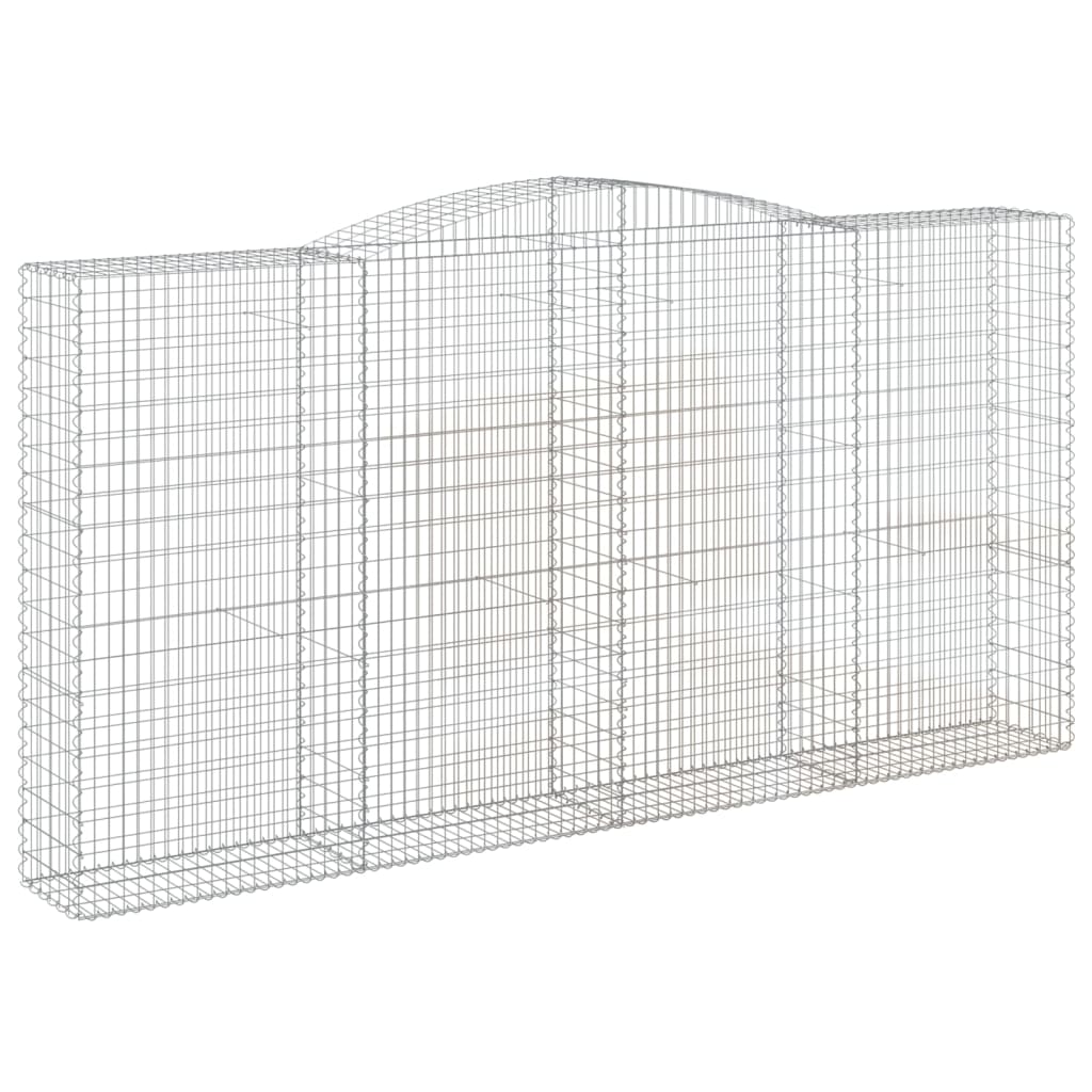 VidaXL Gabion voûté 400x50x200 220 cm fer galvanisé