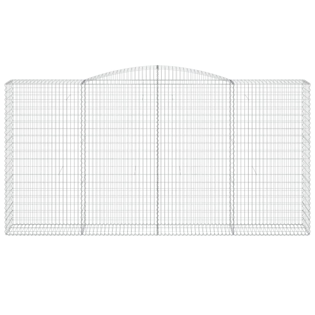 VidaXL Gabion voûté 400x50x200 220 cm fer galvanisé
