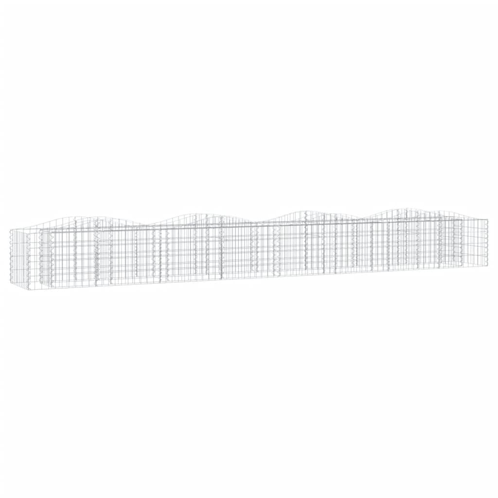Vidaxx gabion voûté surélevé 400x50x50 cm en fer galvanisé