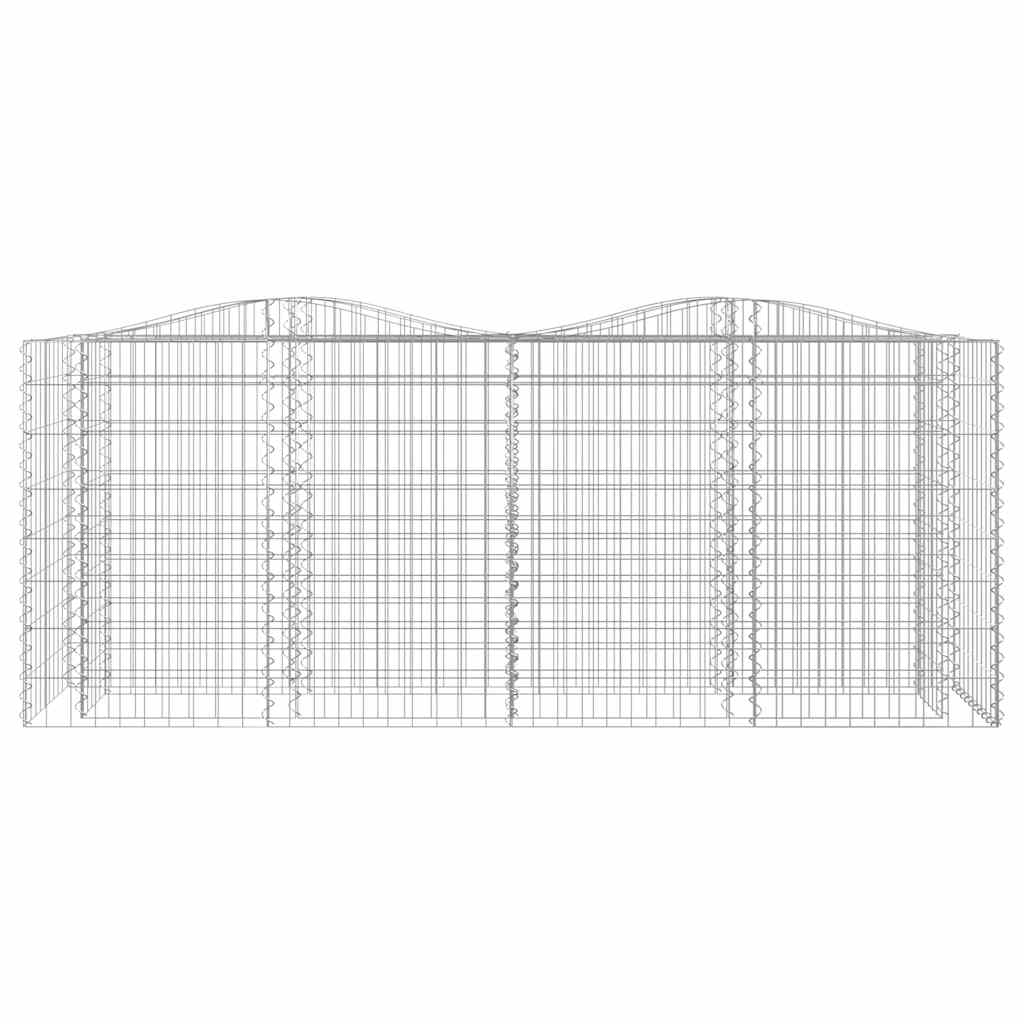 Vidaxx gabion voûté surélevé 200x50x100 cm en fer galvanisé