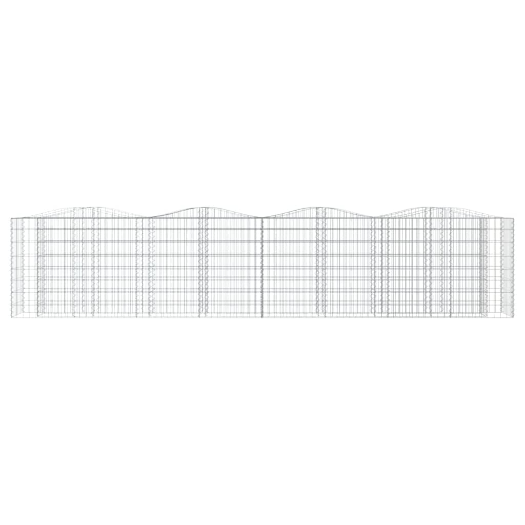 VidaXL Gabion voûté surélevé 400x50x100 cm en fer galvanisé