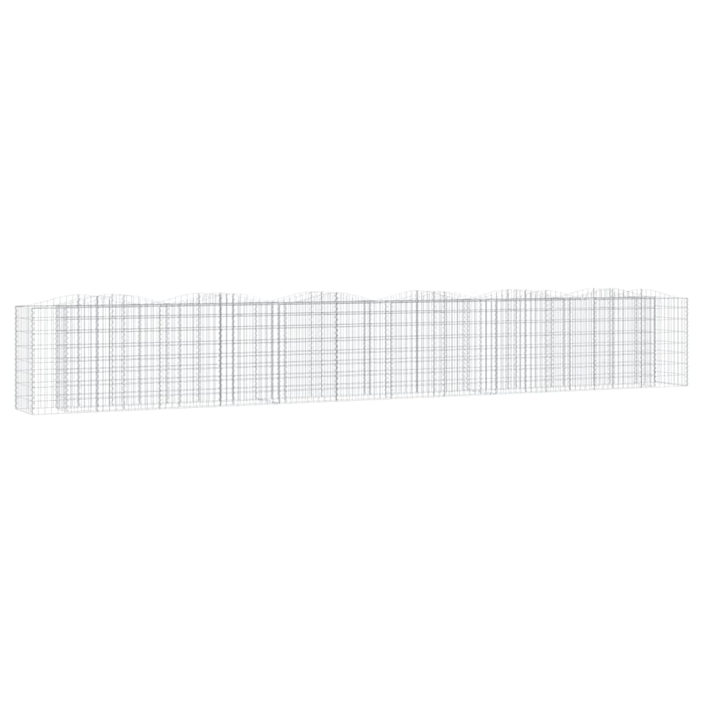 VidaXL Gabion voûté surélevé 600x50x100 cm en fer galvanisé