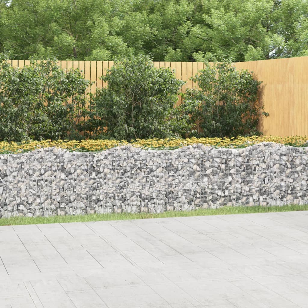 VidaXL Gabion voûté surélevé 600x50x100 cm en fer galvanisé