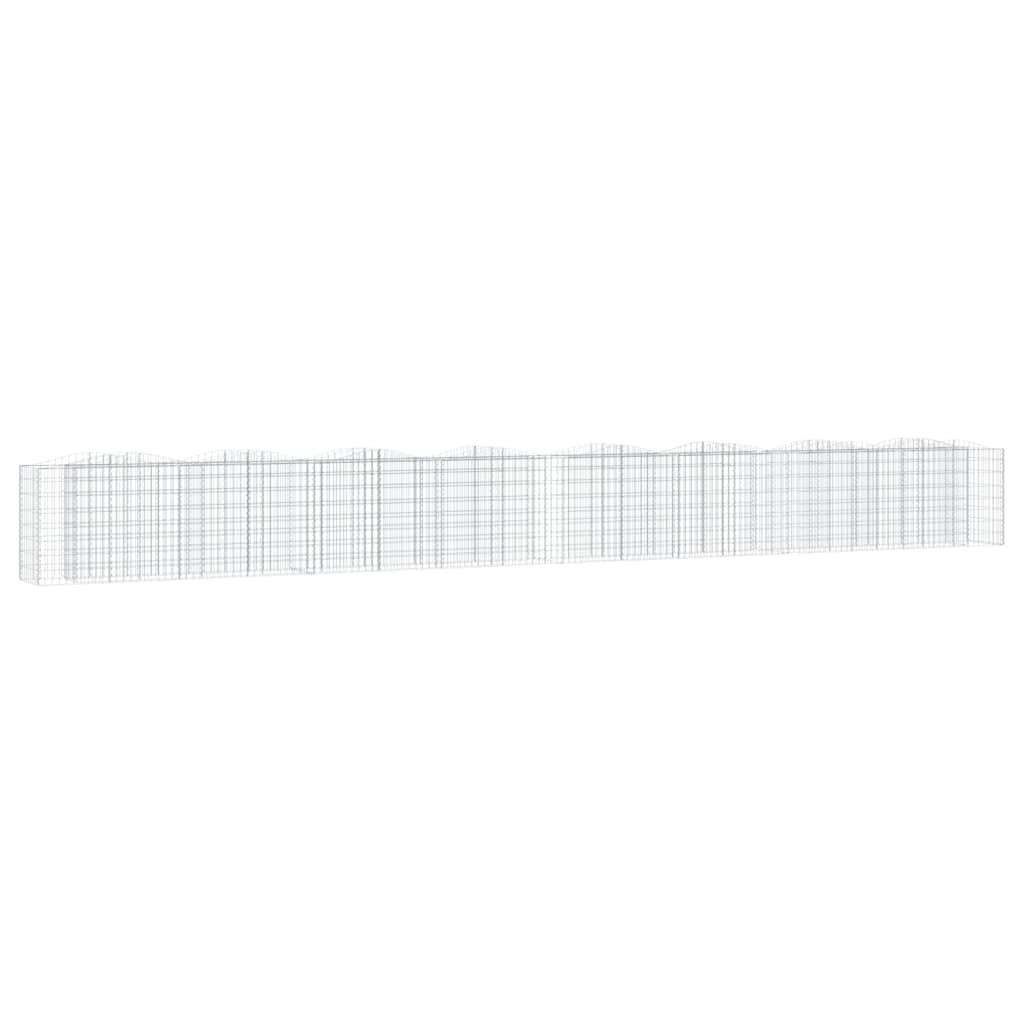VidaXL Gabion voûté surélevé 800x50x100 cm en fer galvanisé