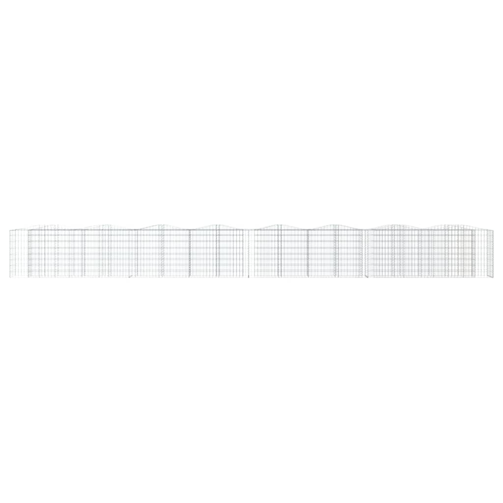 VidaXL Gabion voûté surélevé 800x50x100 cm en fer galvanisé