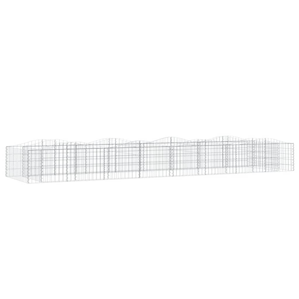 Vidaxx gabion voûté surélevé 400x100x50 cm en fer galvanisé