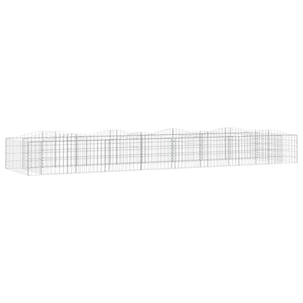 VidaXL Gabion voûté surélevé 600x100x50 cm en fer galvanisé
