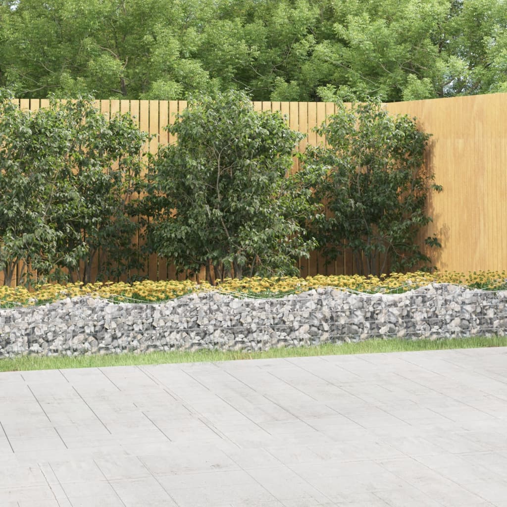 VidaXL Gabion voûté surélevé 600x100x50 cm en fer galvanisé