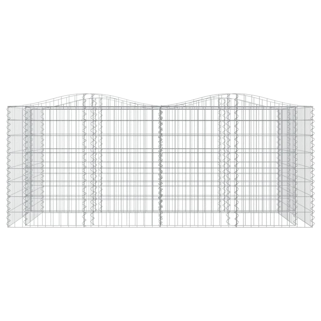 VidaXL Gabion voûté surélevé 200x100x100 cm en fer galvanisé