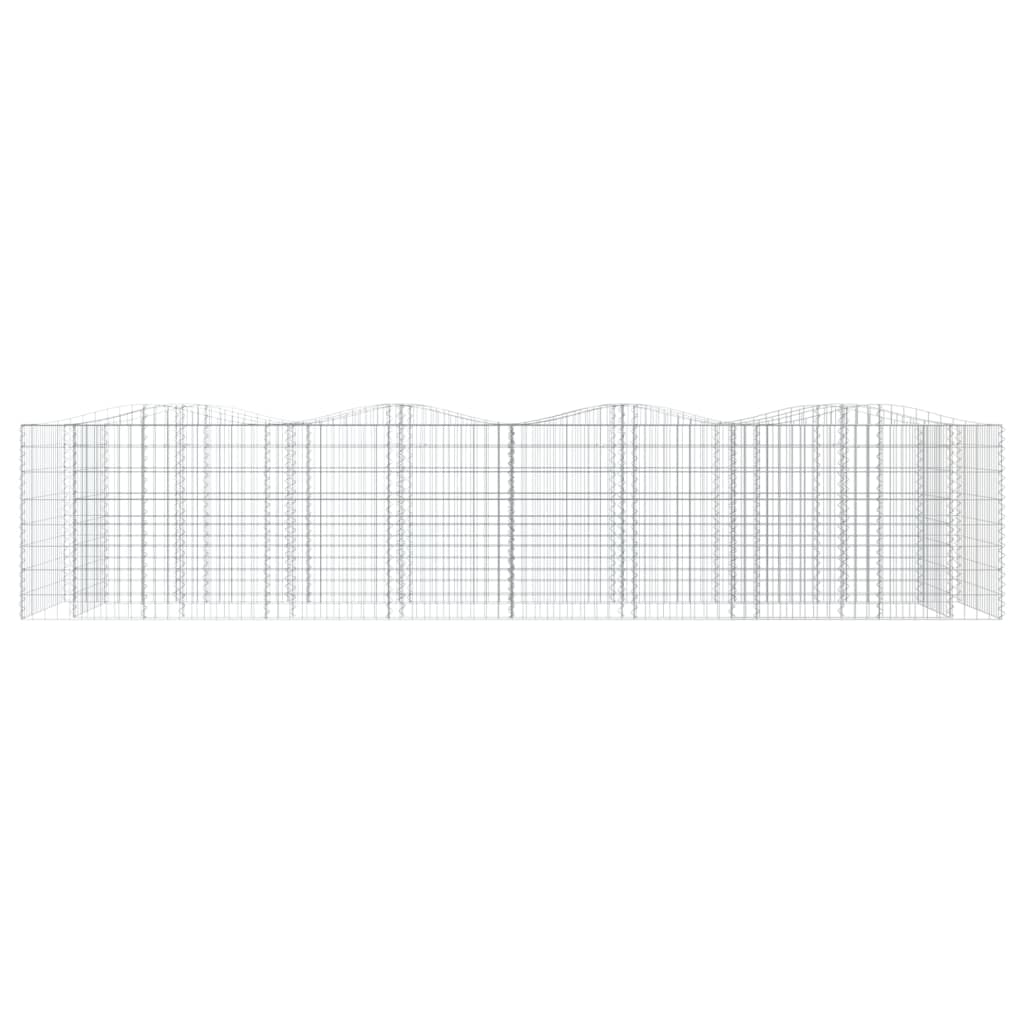 VidaXL Gabion voûté surélevé 400x100x100 cm en fer galvanisé