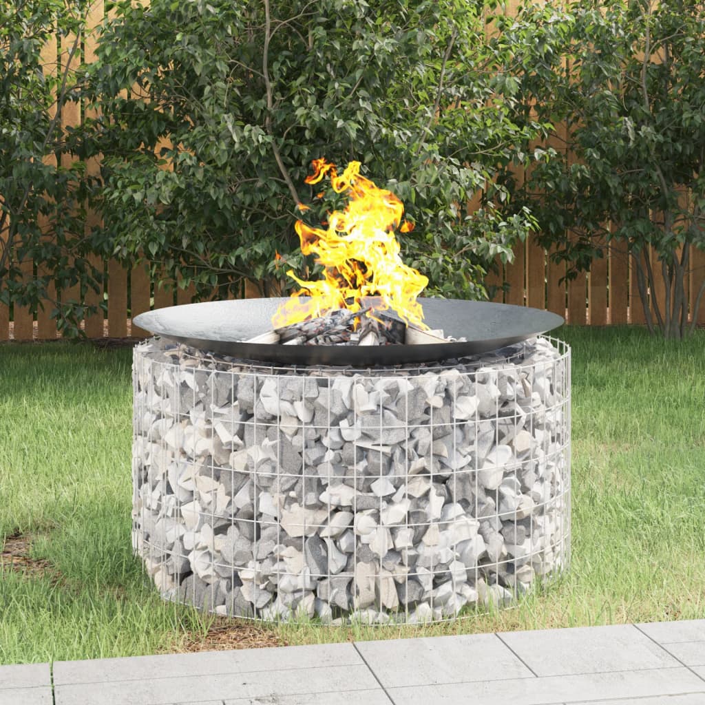 Foyer gabion Vidaxl ø 100 cm en fer galvanisé