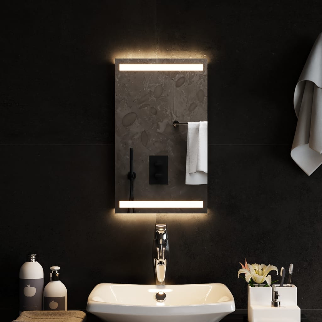 VidaXL Miroir de salle de bain LED 30x50 cm