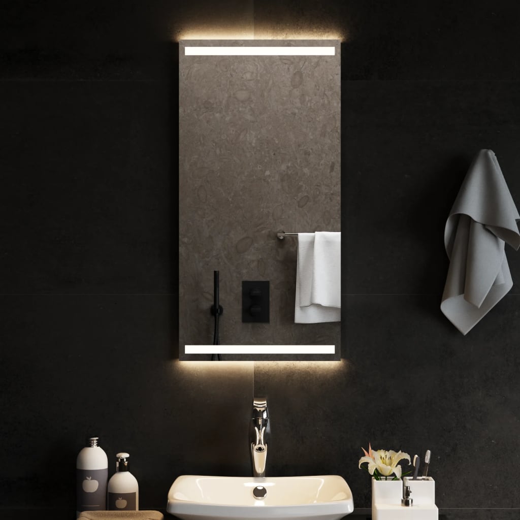 VidaXL Miroir de salle de bain LED 40x80 cm