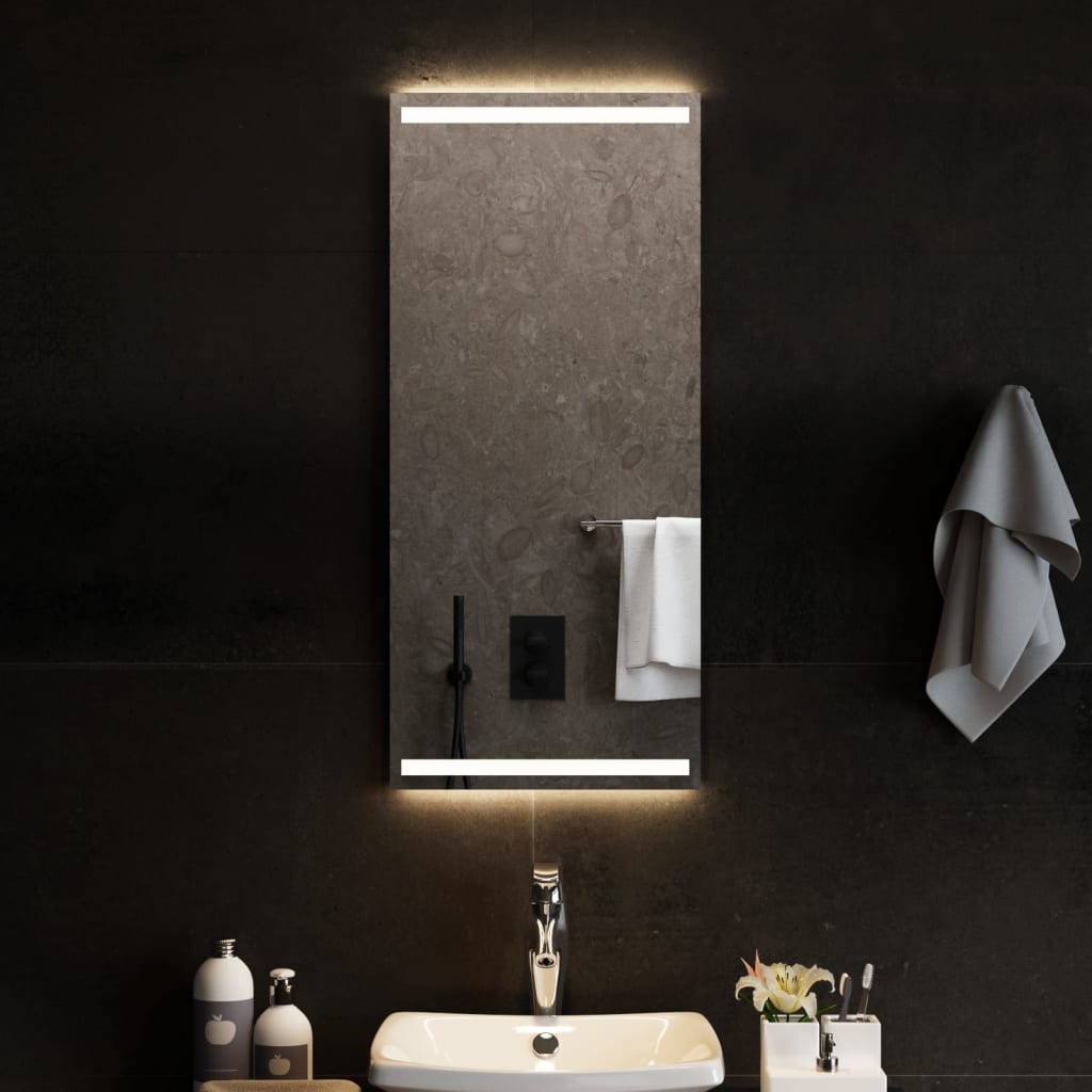 VidaXL Miroir de salle de bain LED 40x90 cm